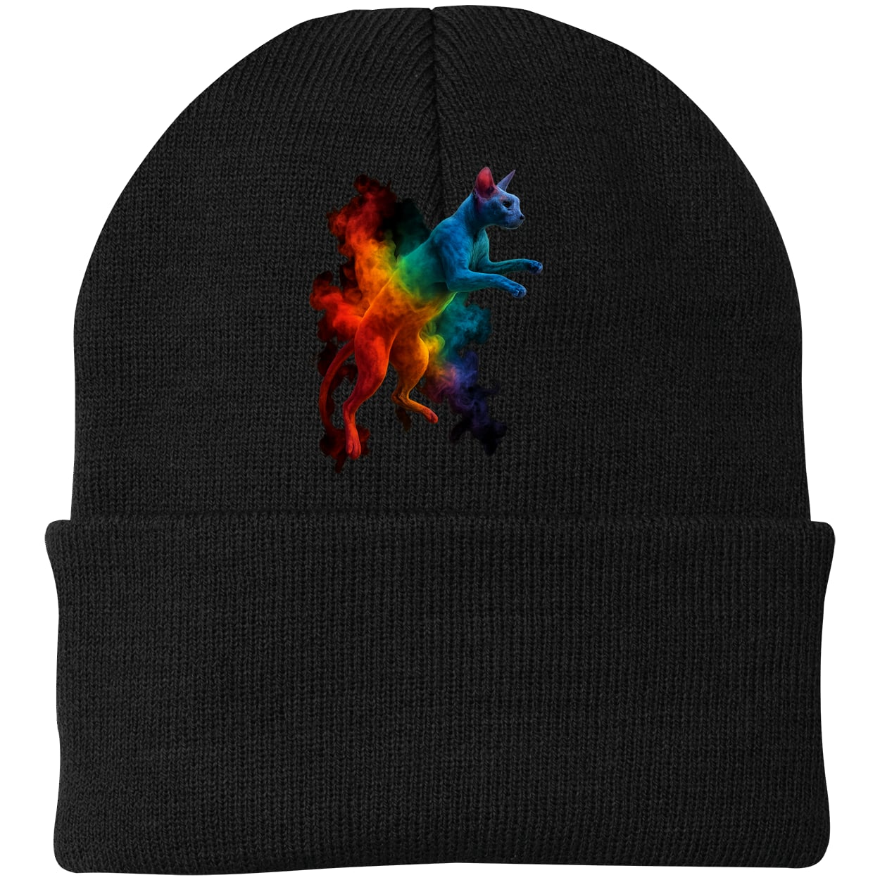 CP90 Port & Company Knit Beanie - Black