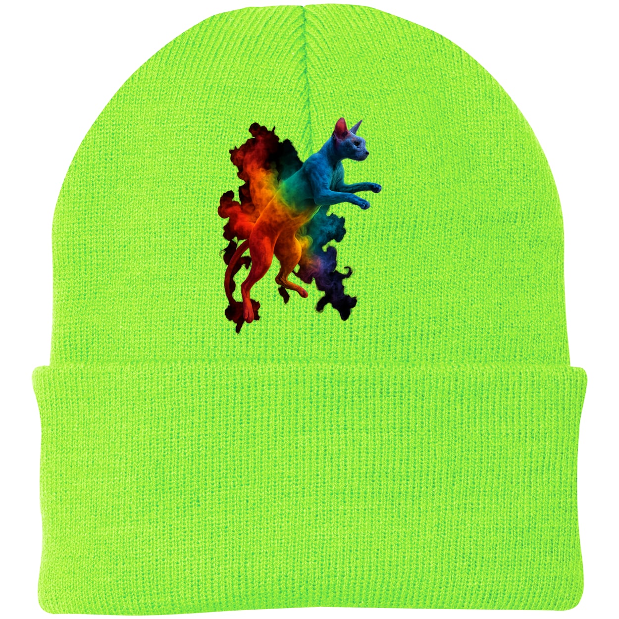 CP90 Port & Company Knit Beanie - Neon Green