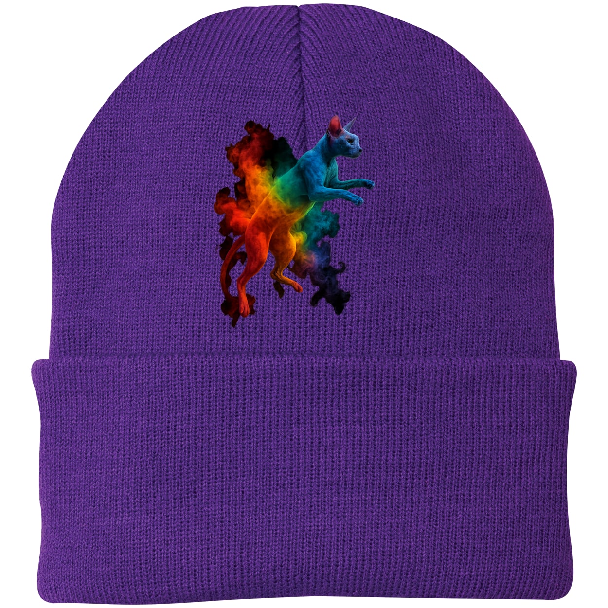 CP90 Port & Company Knit Beanie - Athletic Purple