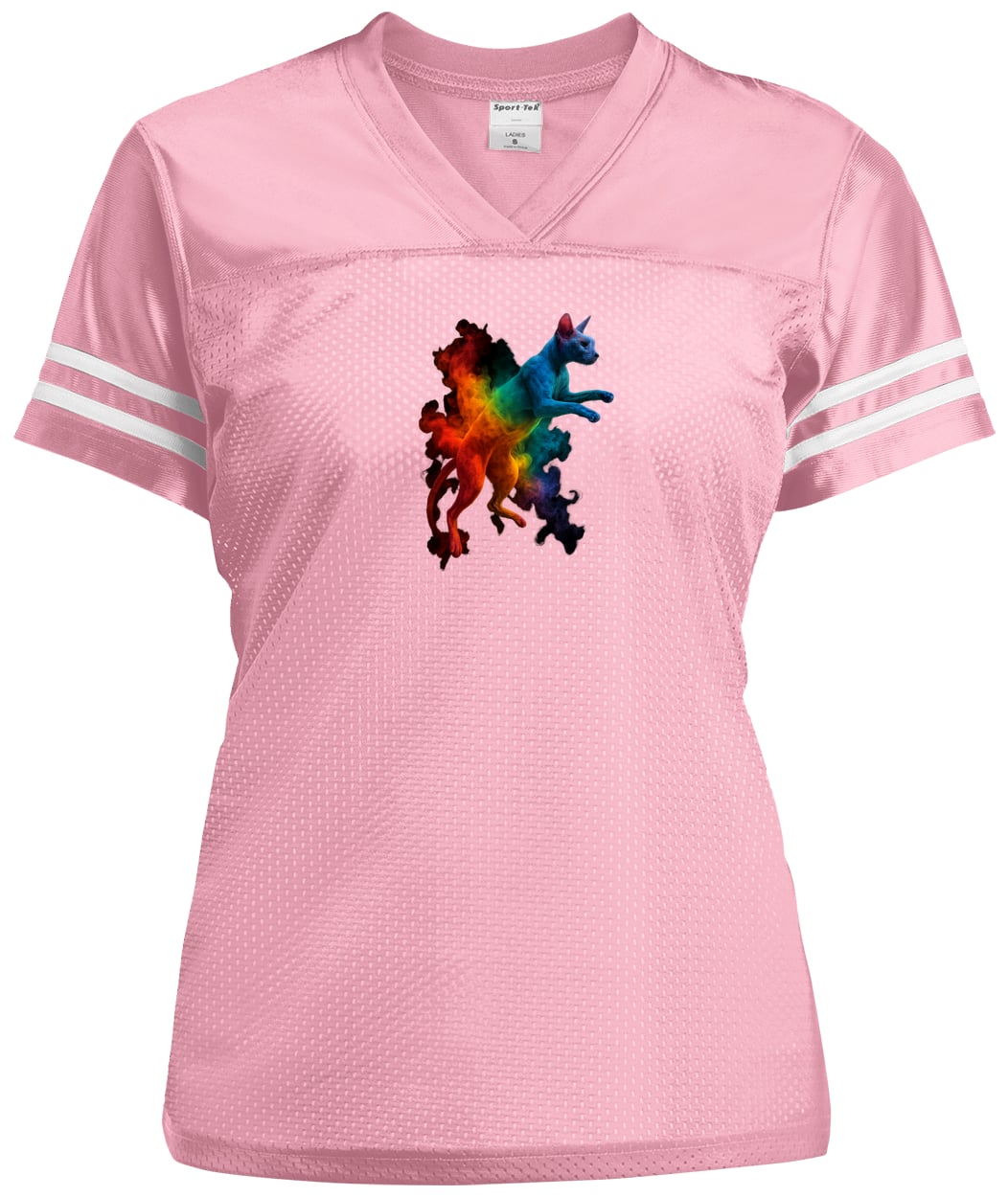 LST307 Sport-Tek Ladies' Replica Jersey - Light Pink/White