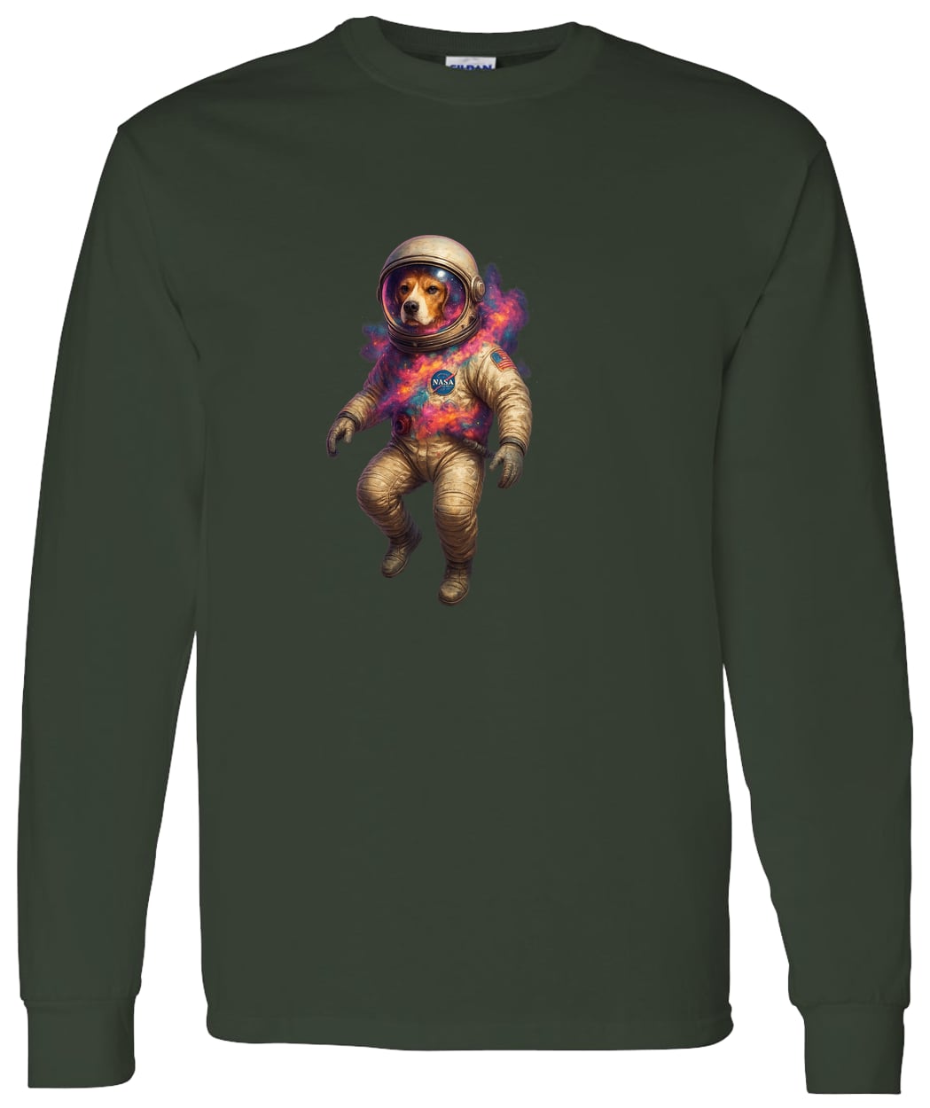 G540 LS T-Shirt 5.3 oz. - Forest Green