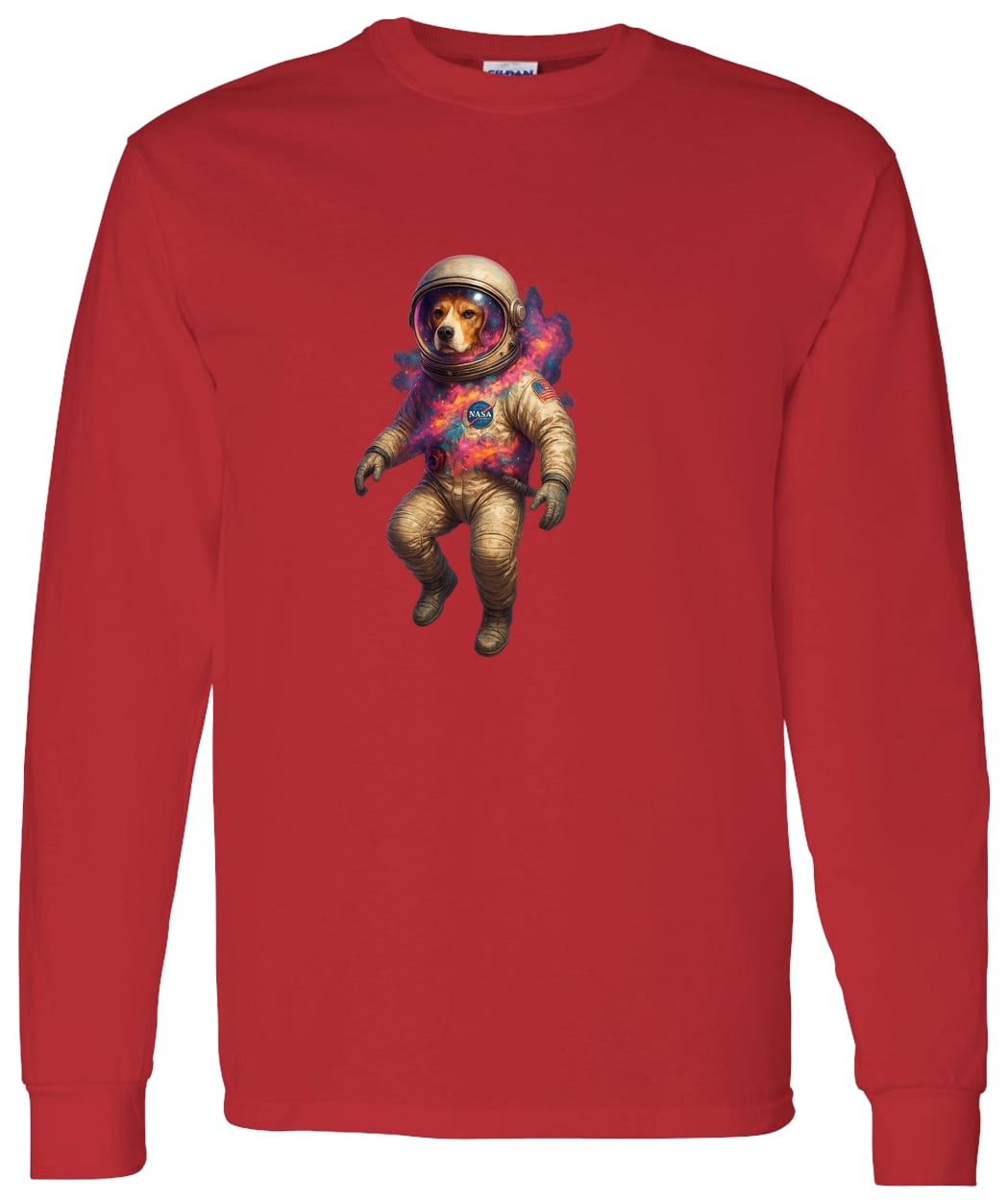 G540 LS T-Shirt 5.3 oz. - Red