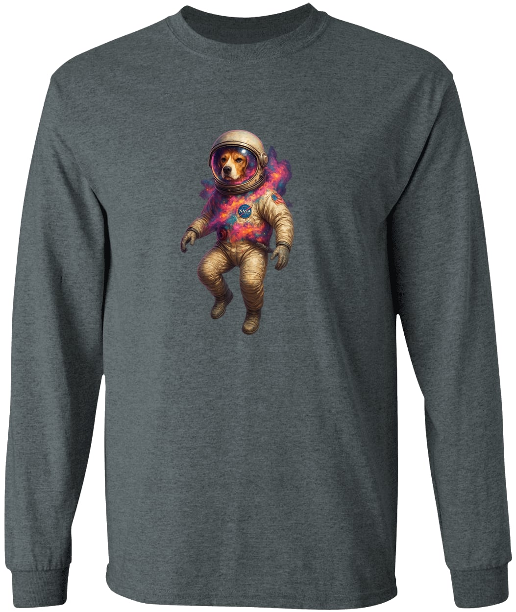 G540 LS T-Shirt 5.3 oz. - Dark Heather