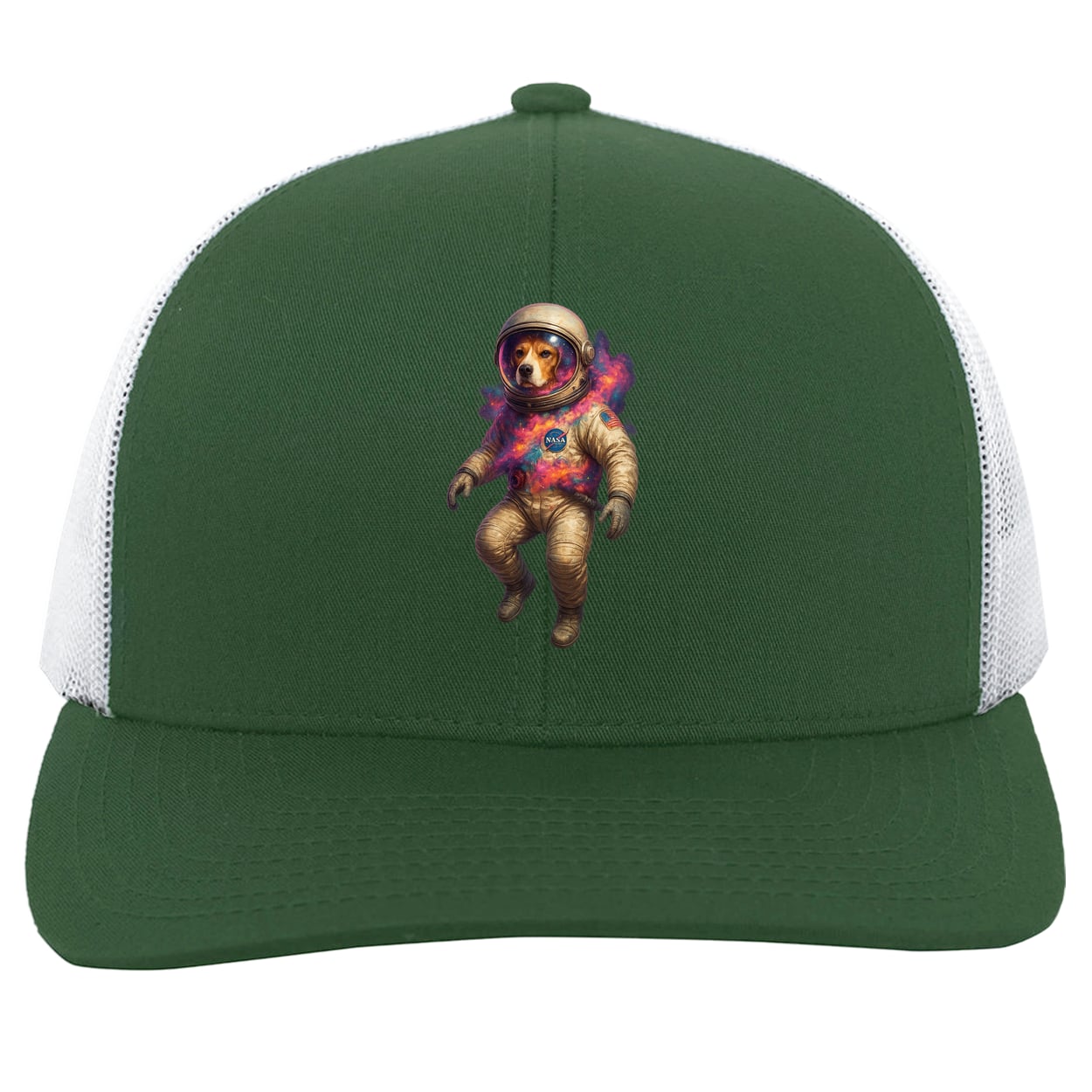 104C Trucker Snap Back - Dark Green/White