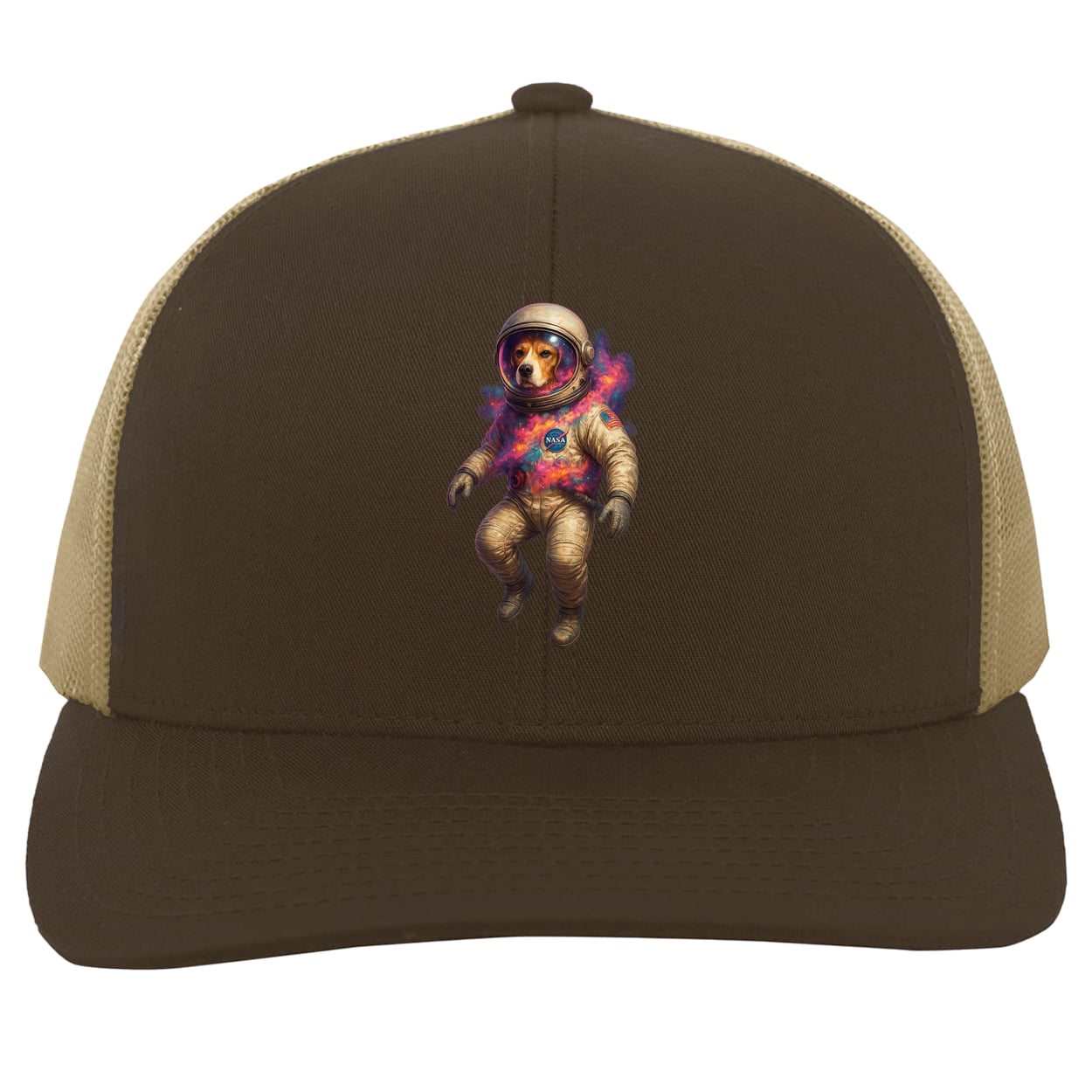 104C Trucker Snap Back - Brown/Khaki