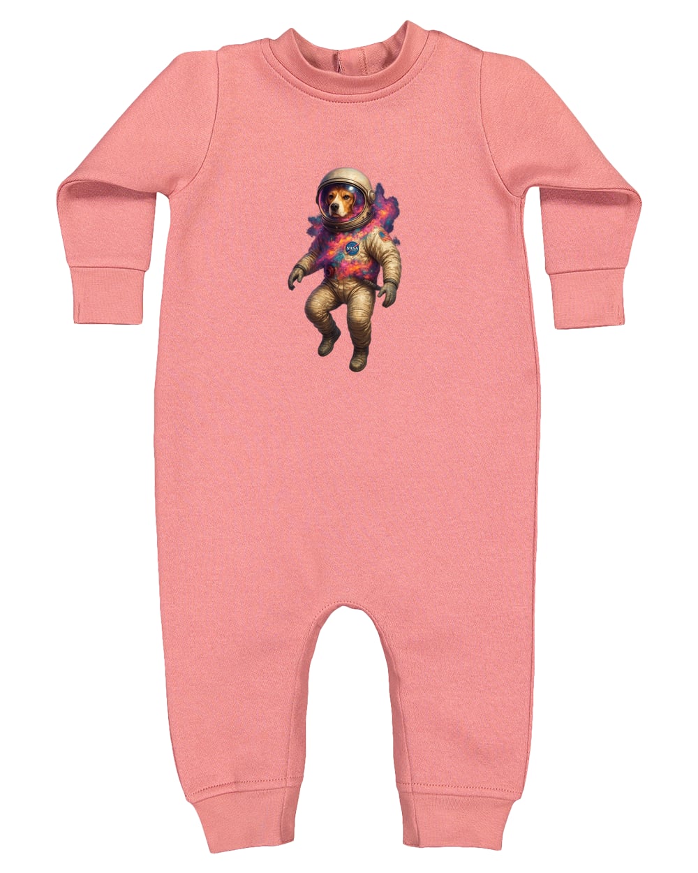 4447 Rabbit Skins Infant Fleece One-Piece Bodysuit - Mauvelous