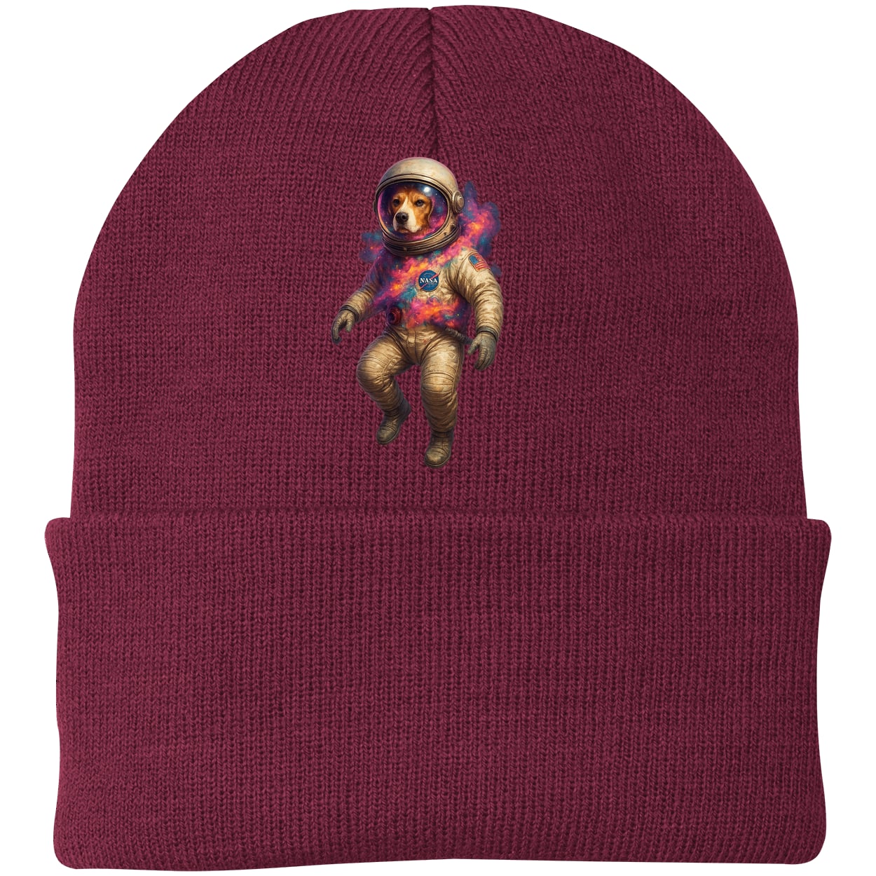 CP90 Port & Company Knit Beanie - Maroon