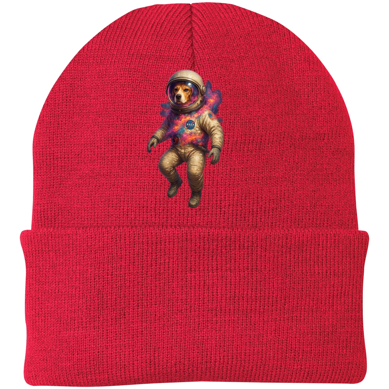CP90 Port & Company Knit Beanie - Athletic Red