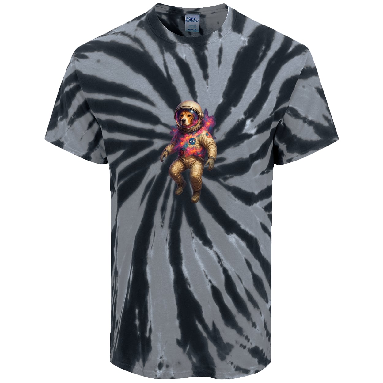 PC147 Port & Company Tie-Dye Tee - Black