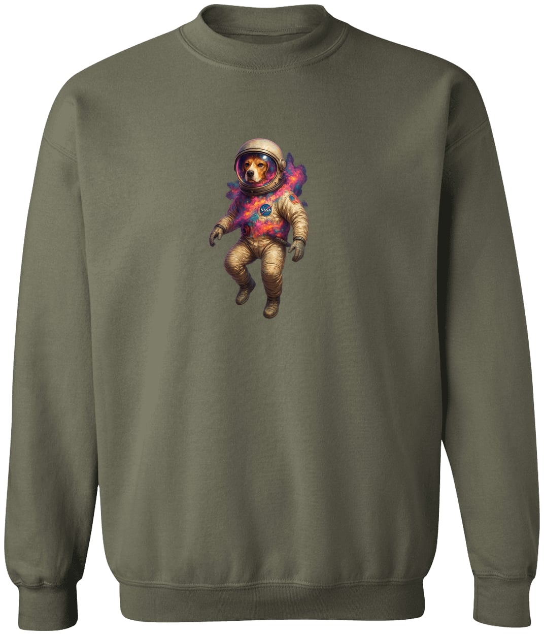 G180 Gildan Crewneck Pullover Sweatshirt - Military Green