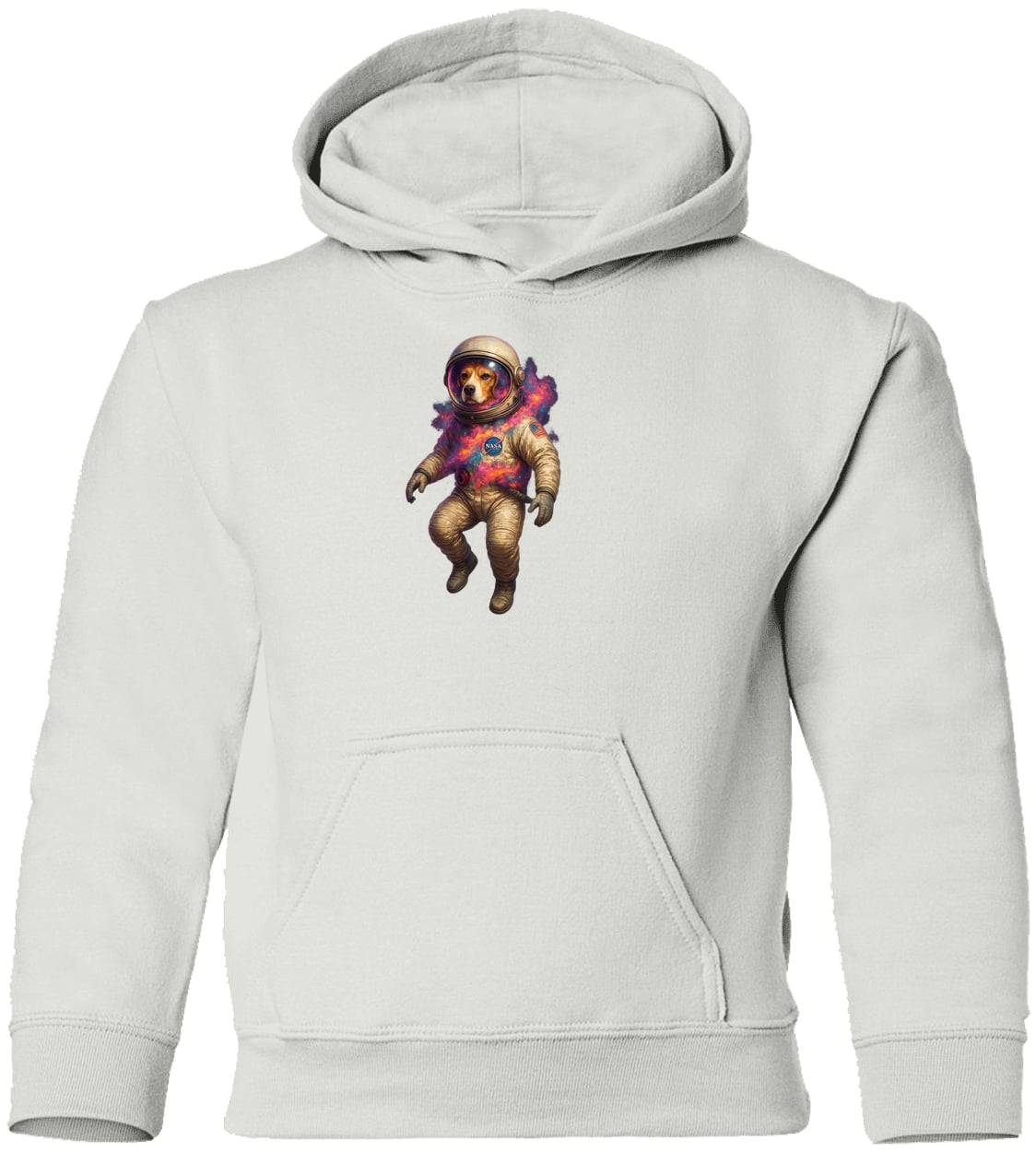 G185B Gildan Youth Pullover Hoodie - White