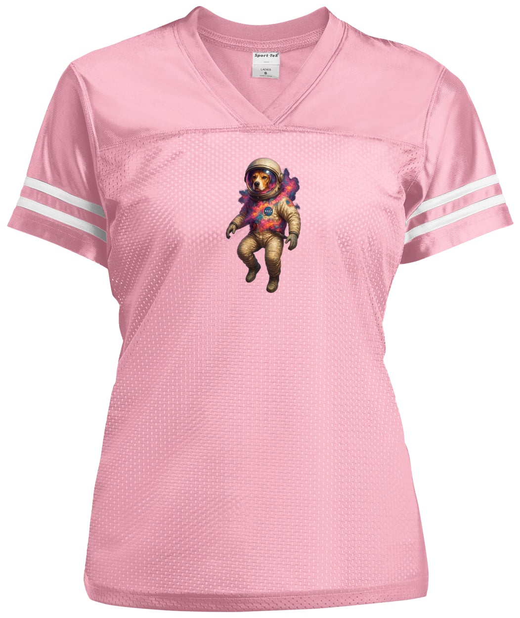 LST307 Sport-Tek Ladies' Replica Jersey - Light Pink/White