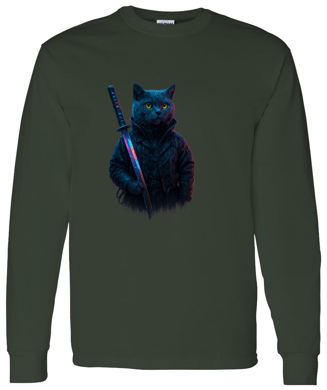 G540 LS T-Shirt 5.3 oz. - Forest Green