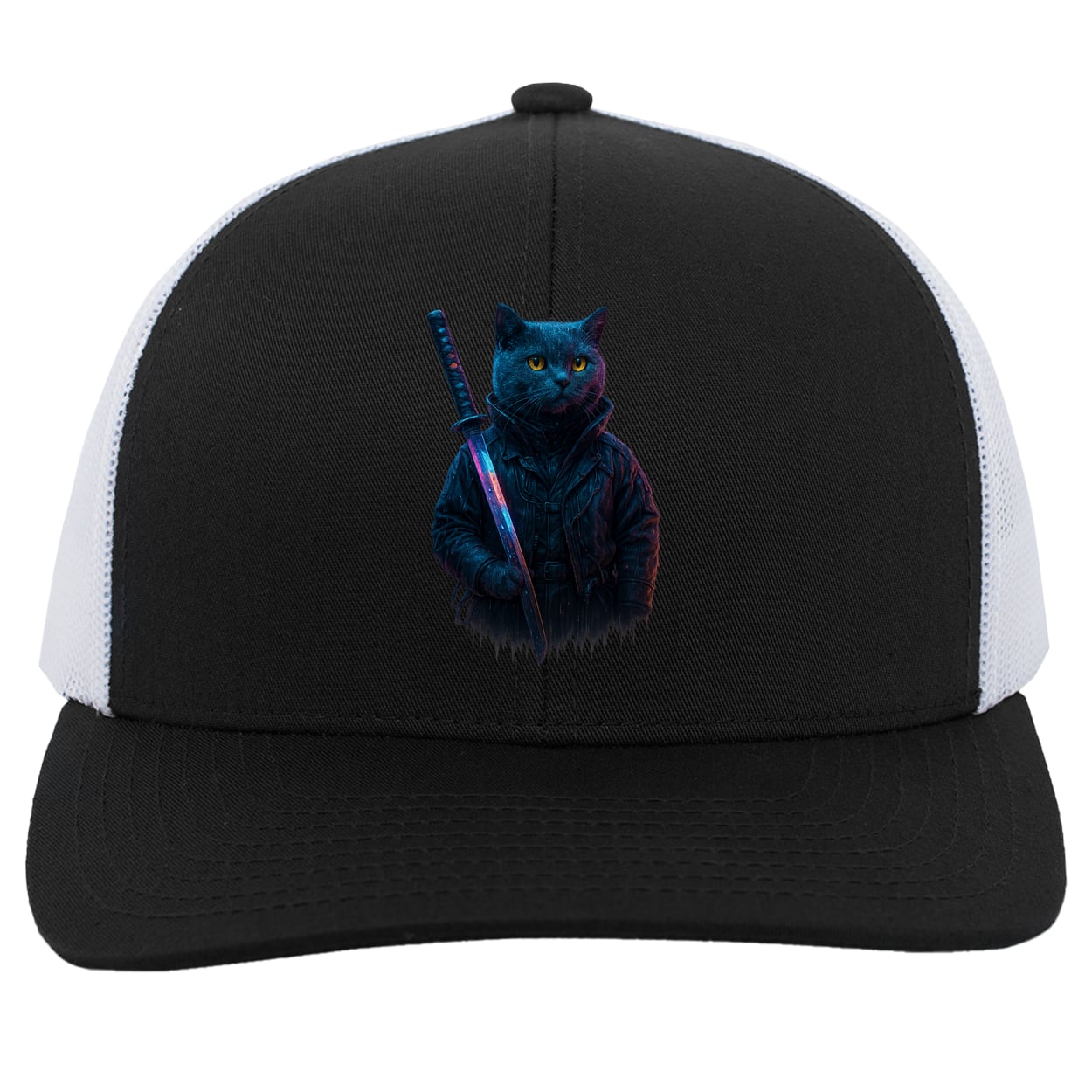 104C Trucker Snap Back - Black/White