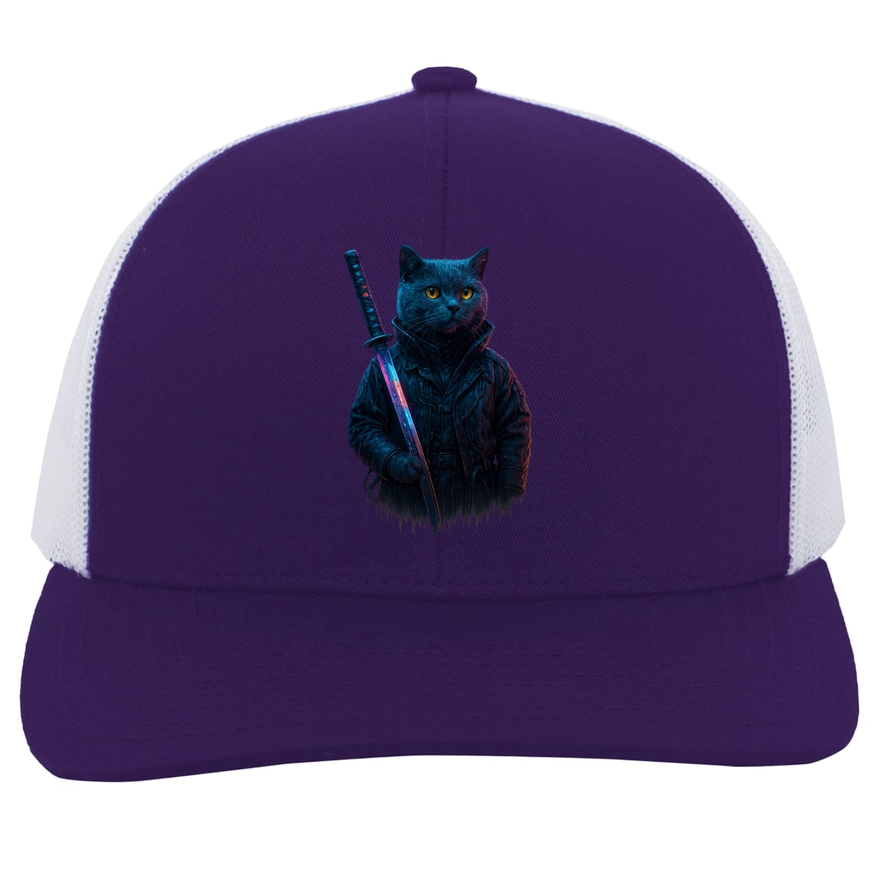 104C Trucker Snap Back - Purple/White