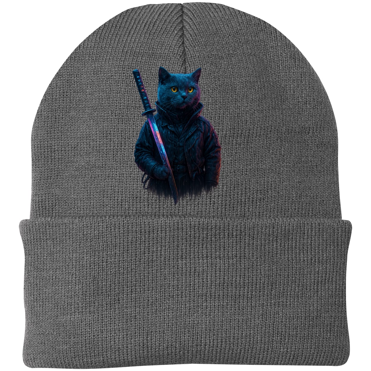 CP90 Port & Company Knit Beanie - Athletic Oxford