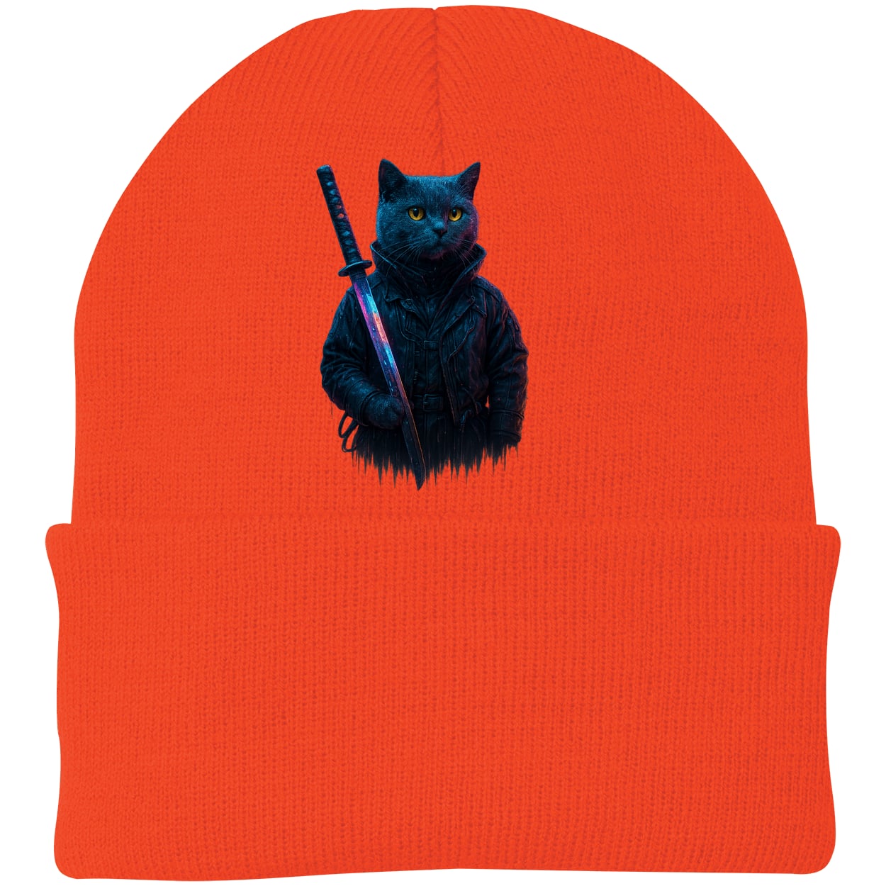 CP90 Port & Company Knit Beanie - Athletic Orange