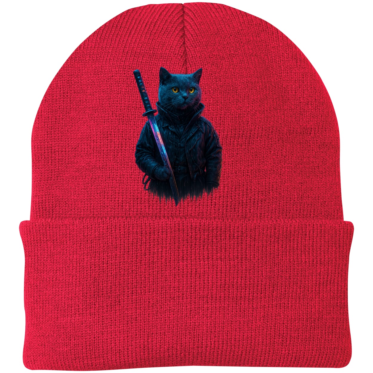 CP90 Port & Company Knit Beanie - Athletic Red