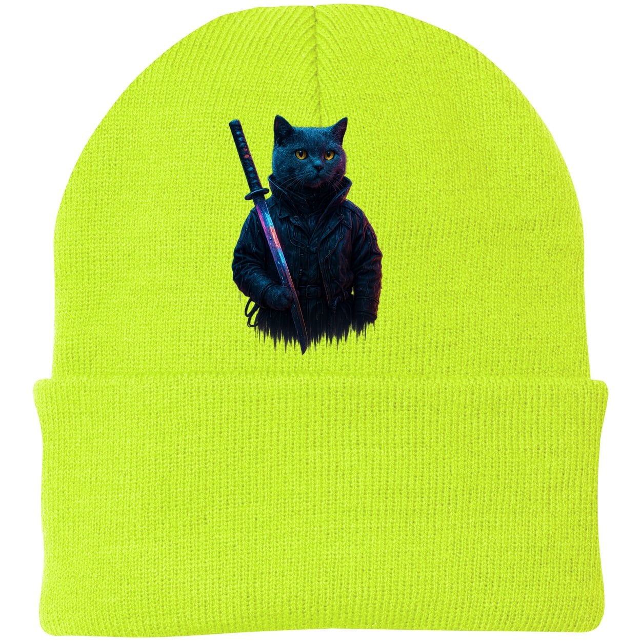 CP90 Port & Company Knit Beanie - Neon Yellow
