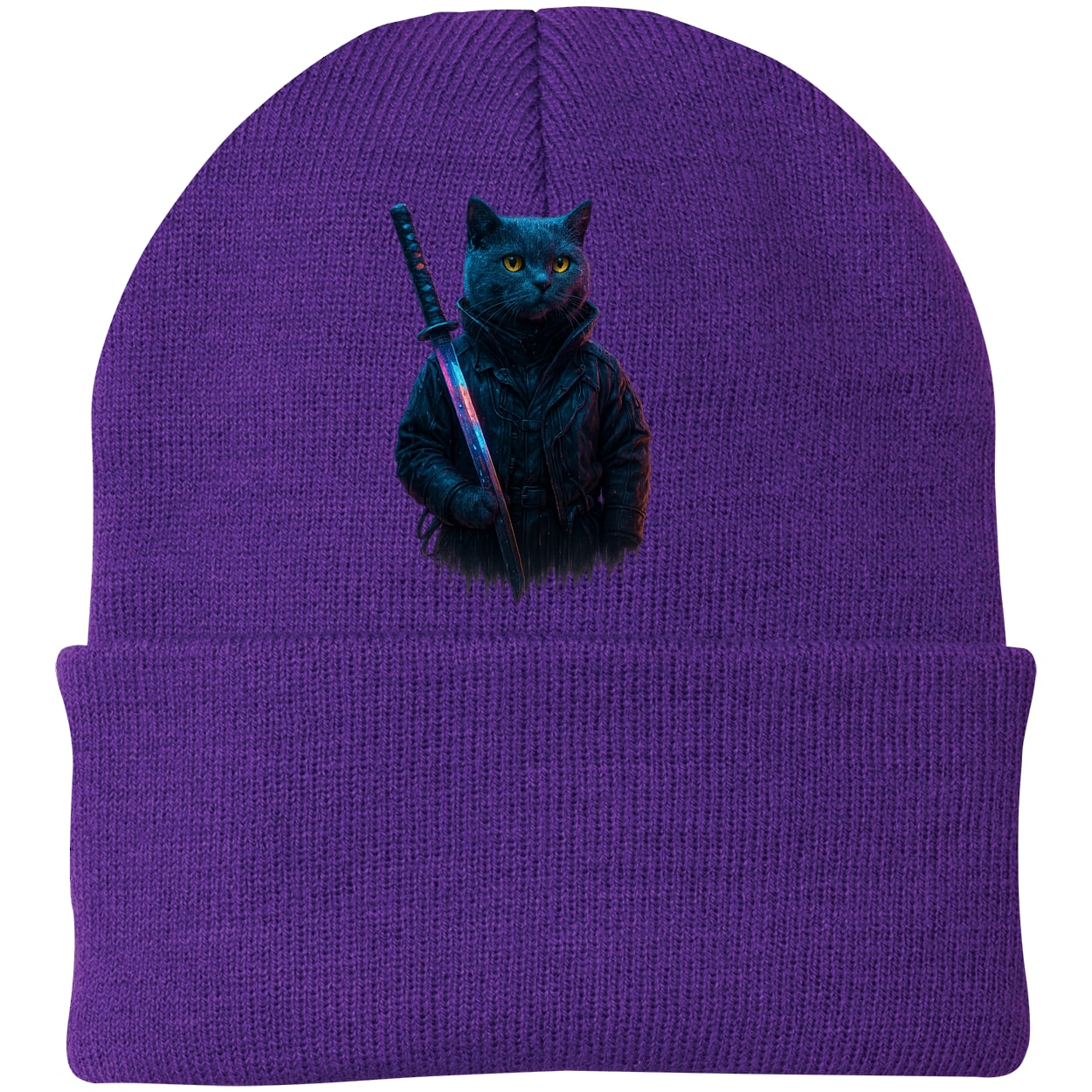 CP90 Port & Company Knit Beanie - Athletic Purple