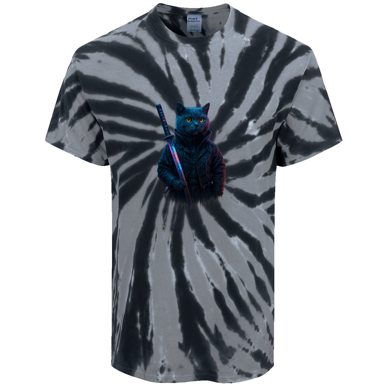 PC147 Port & Company Tie-Dye Tee - Black