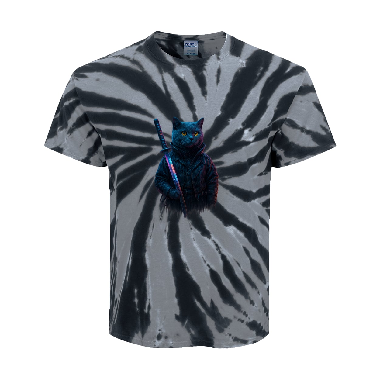 PC147Y Port & Company Kids Tie-Dye Tee - Black