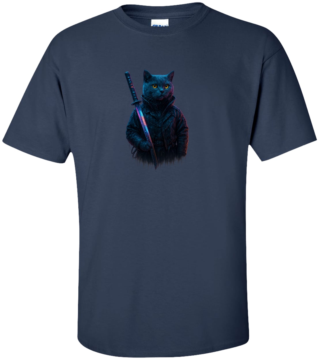 G200T Gildan Mens Tall Ultra Cotton Tee - Navy