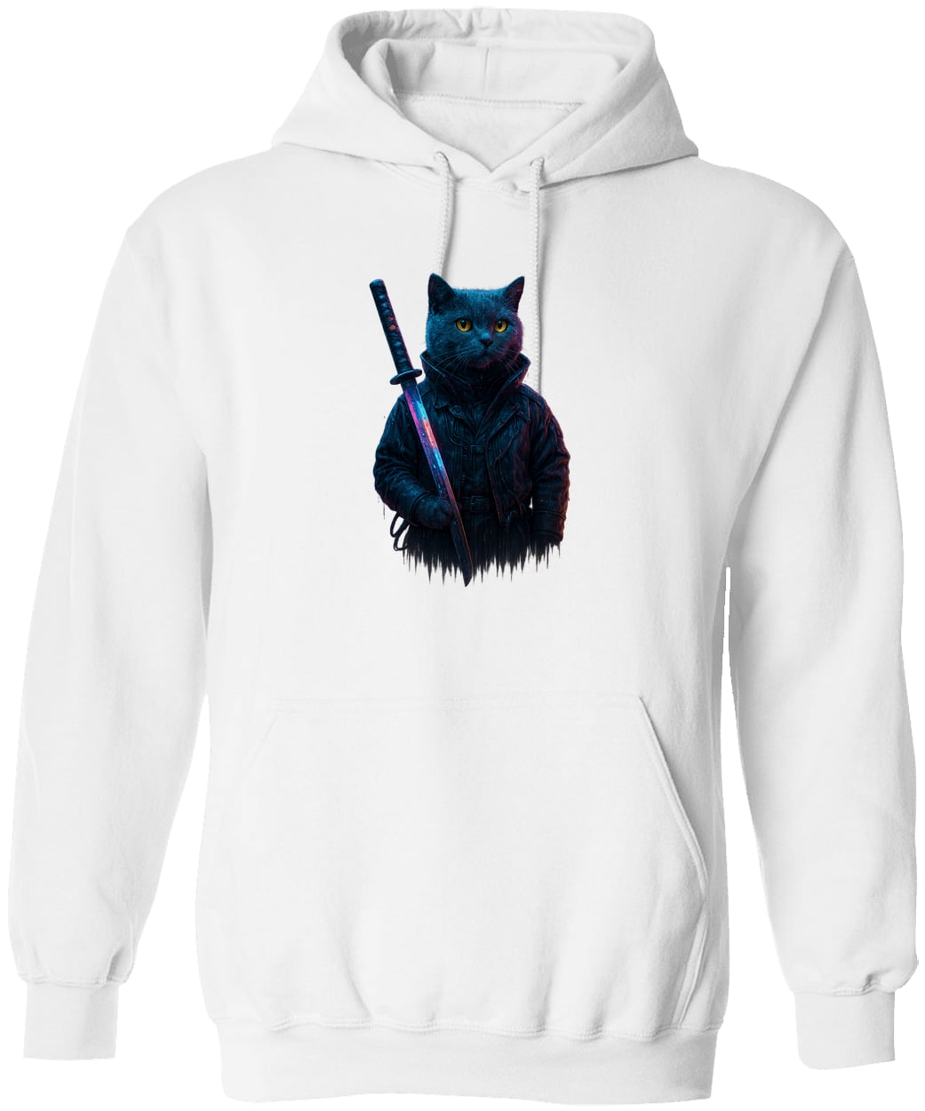 G185 Gildan Pullover Hoodie - White