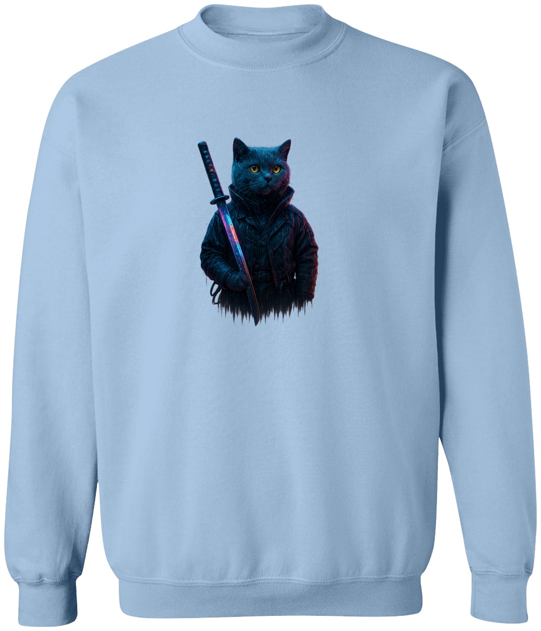 G180 Gildan Crewneck Pullover Sweatshirt - Light Blue