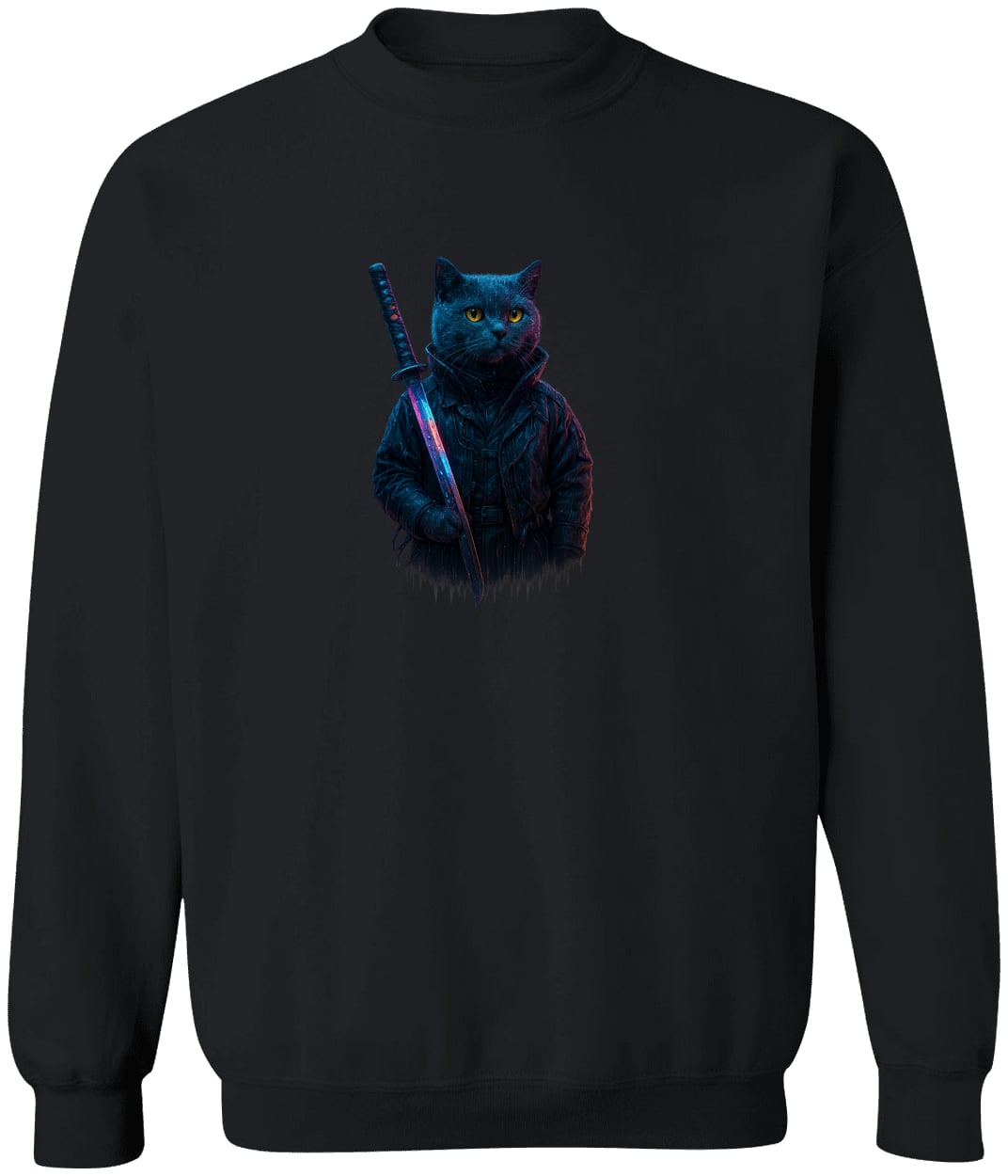 G180 Gildan Crewneck Pullover Sweatshirt - Black