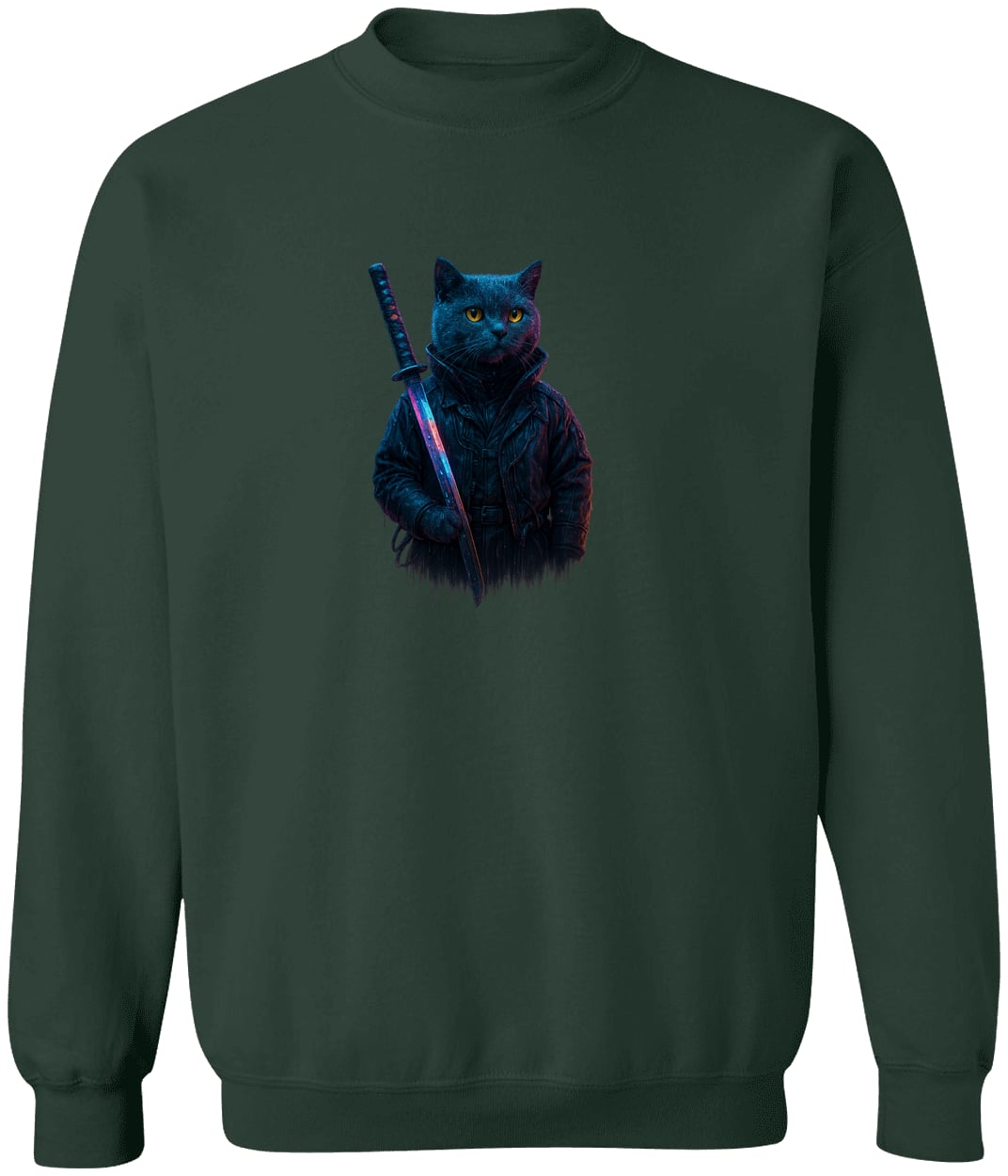 G180 Gildan Crewneck Pullover Sweatshirt - Forest Green