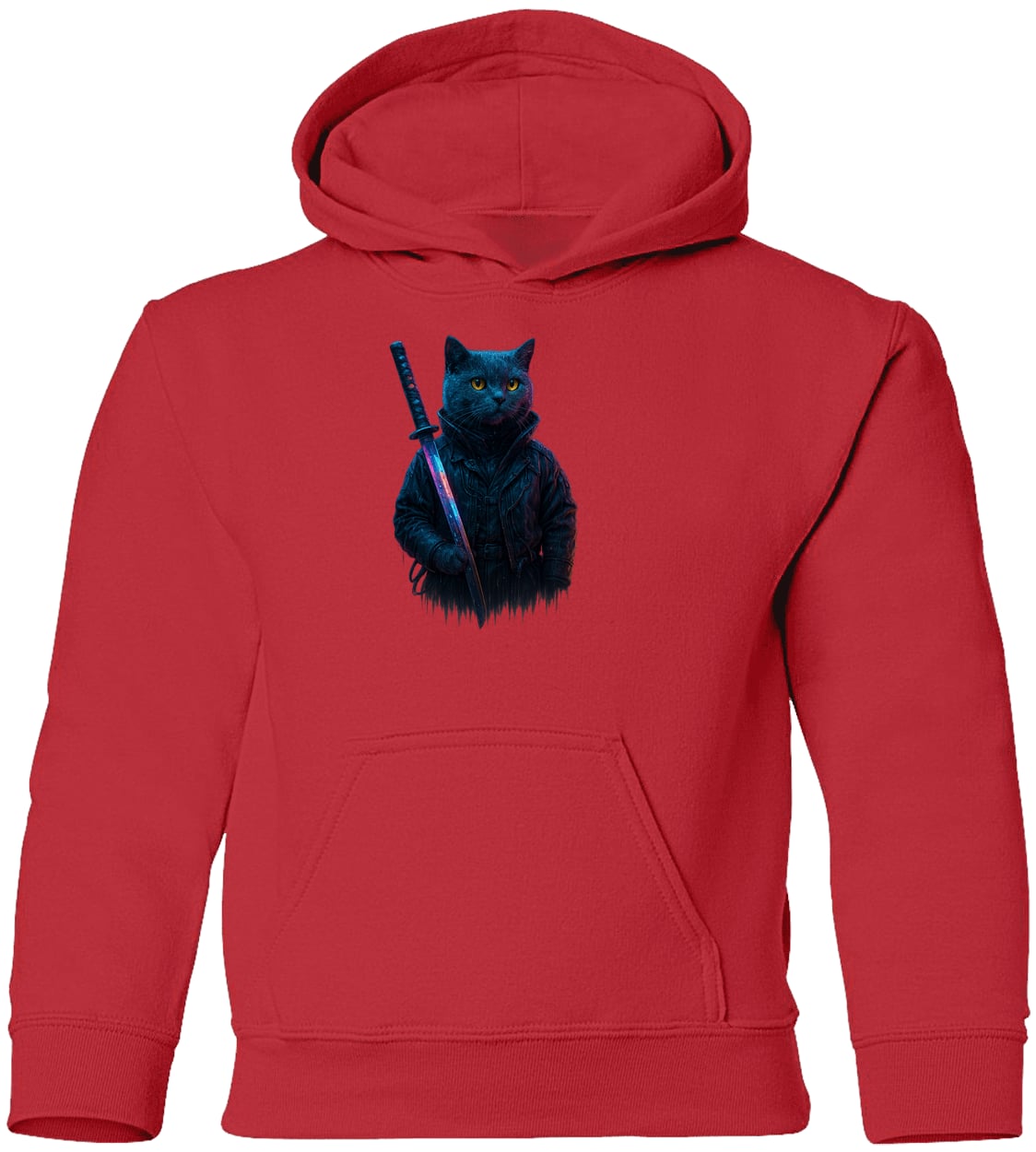G185B Gildan Youth Pullover Hoodie - Red