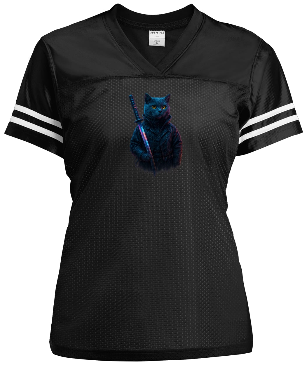 LST307 Sport-Tek Ladies' Replica Jersey - Black/White