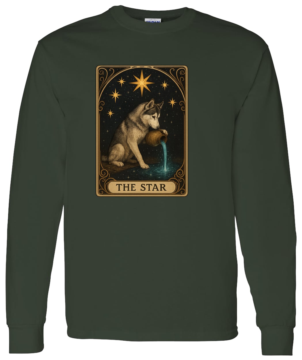 G540 LS T-Shirt 5.3 oz. - Forest Green