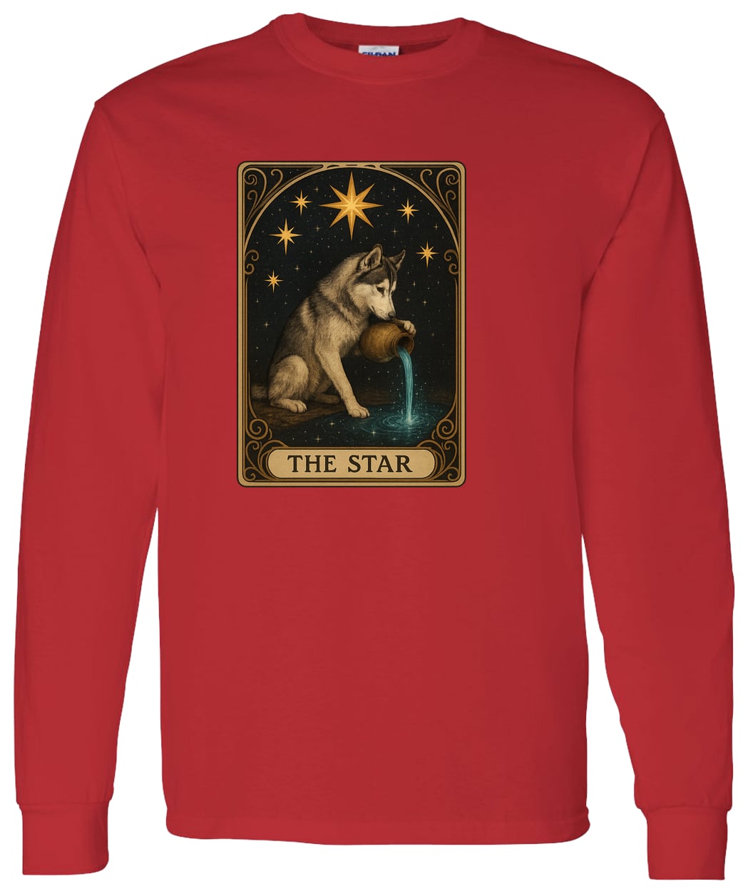 G540 LS T-Shirt 5.3 oz. - Red
