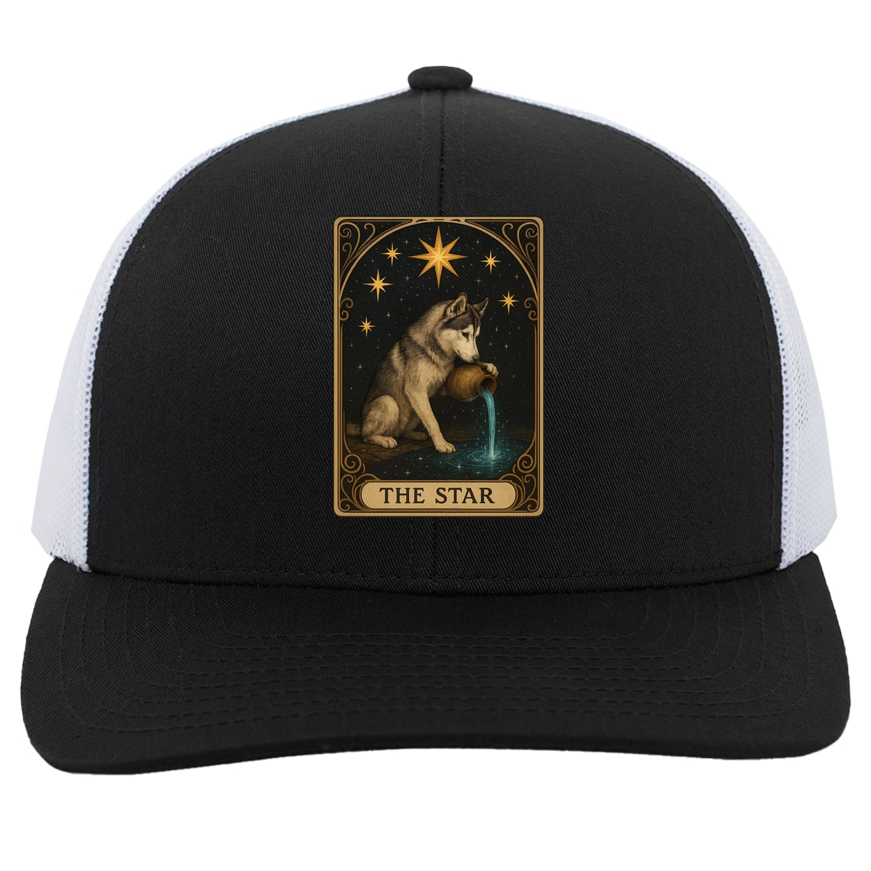 104C Trucker Snap Back - Black/White
