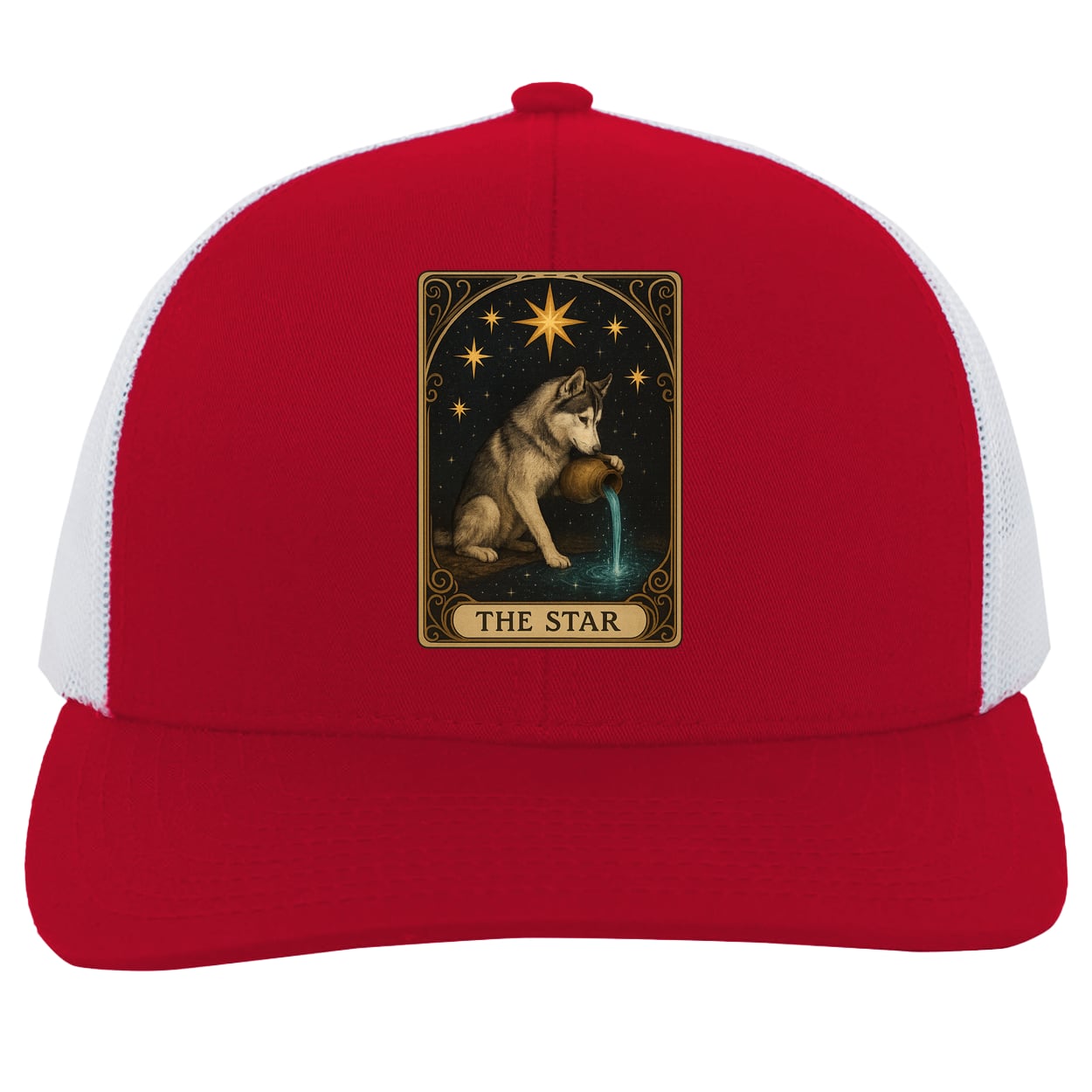 104C Trucker Snap Back - Red/White