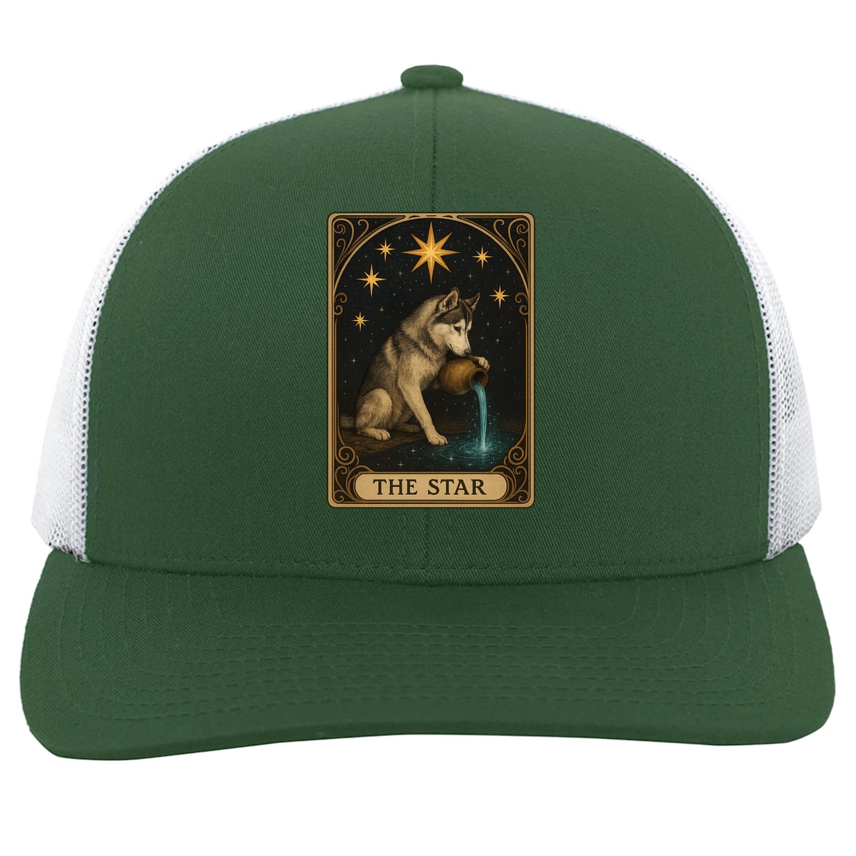 104C Trucker Snap Back - Dark Green/White
