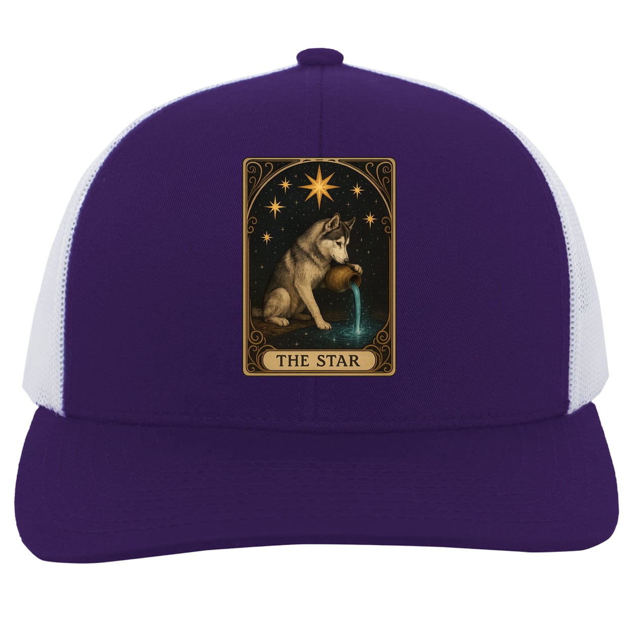 104C Trucker Snap Back - Purple/White