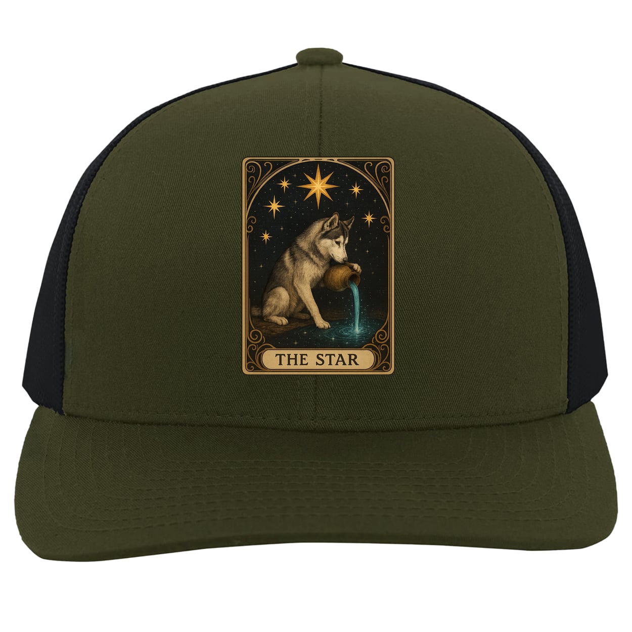 104C Trucker Snap Back - Moss/Charcoal