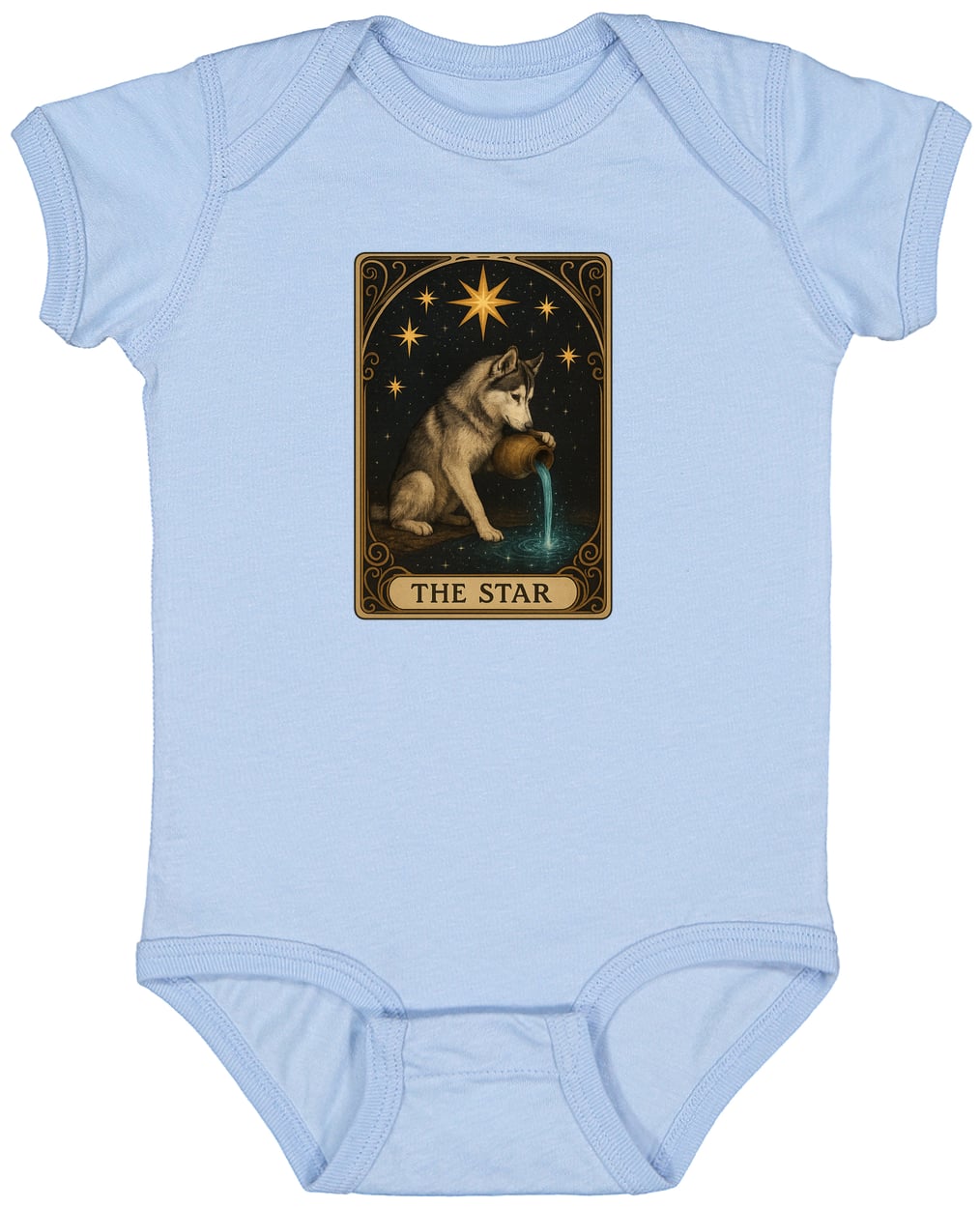 4424 Infant Fine Jersey Bodysuit - Light Blue