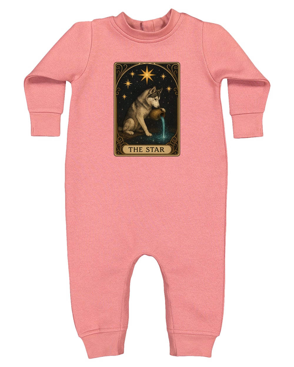 4447 Rabbit Skins Infant Fleece One-Piece Bodysuit - Mauvelous