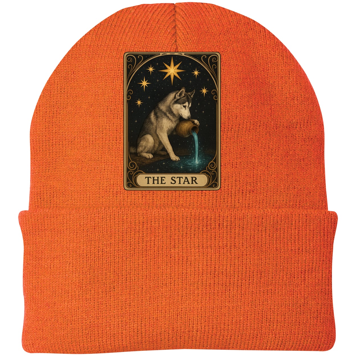 CP90 Port & Company Knit Beanie - Neon Orange
