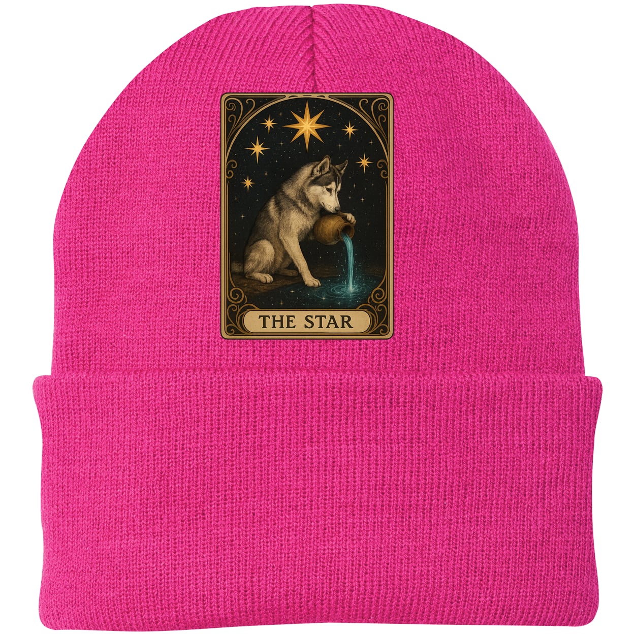 CP90 Port & Company Knit Beanie - Neon Pink