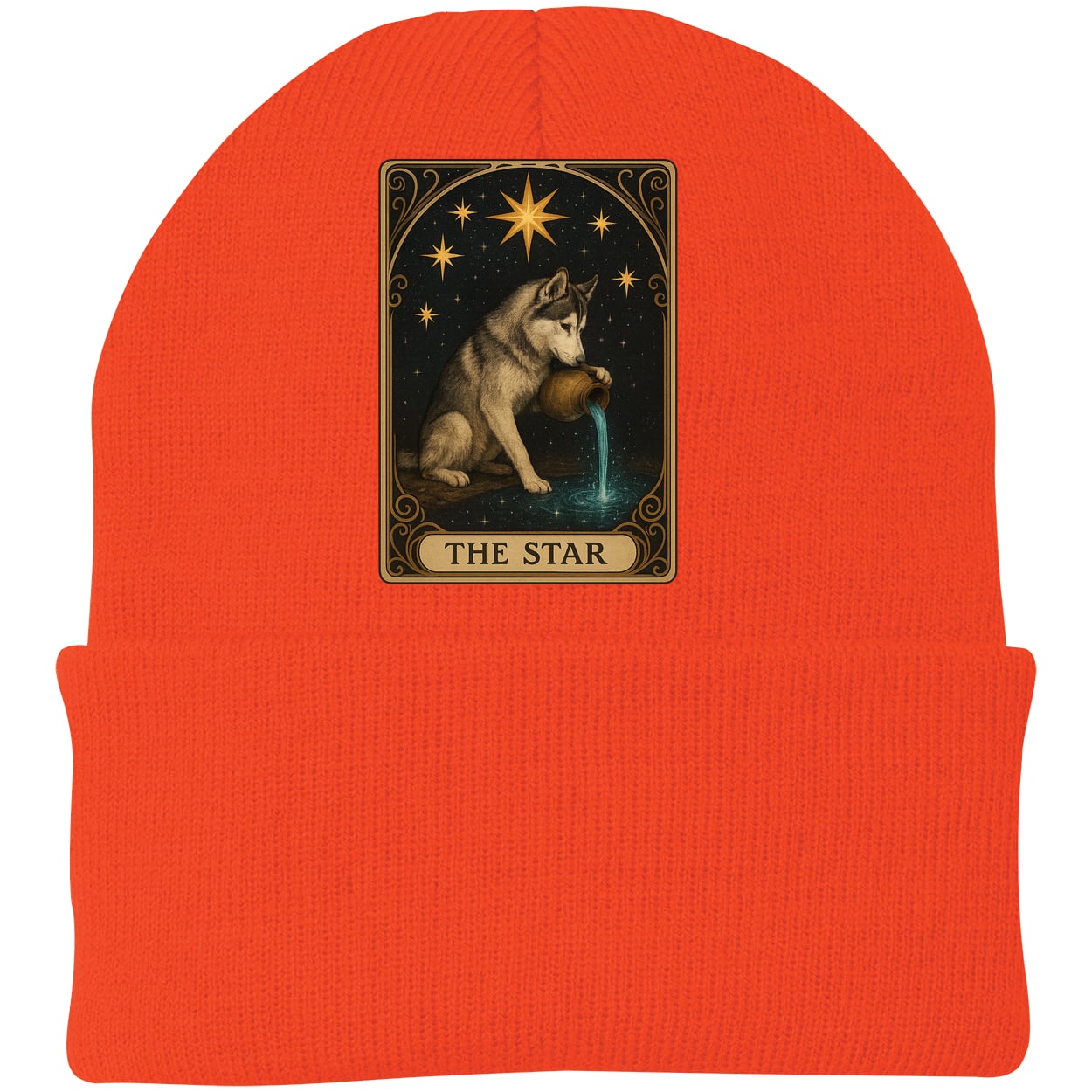 CP90 Port & Company Knit Beanie - Athletic Orange