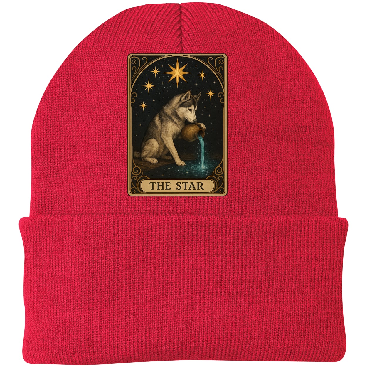 CP90 Port & Company Knit Beanie - Athletic Red