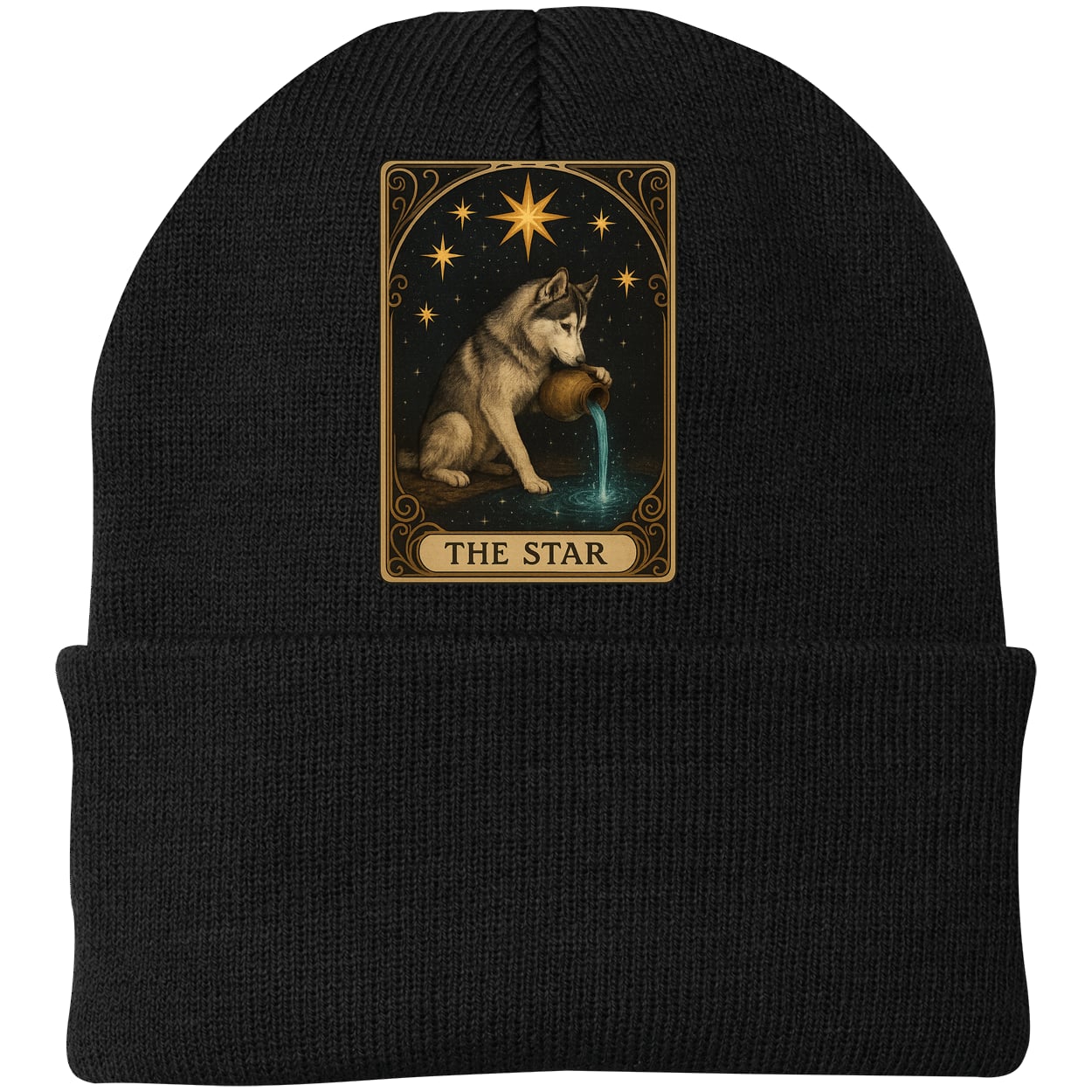CP90 Port & Company Knit Beanie - Black