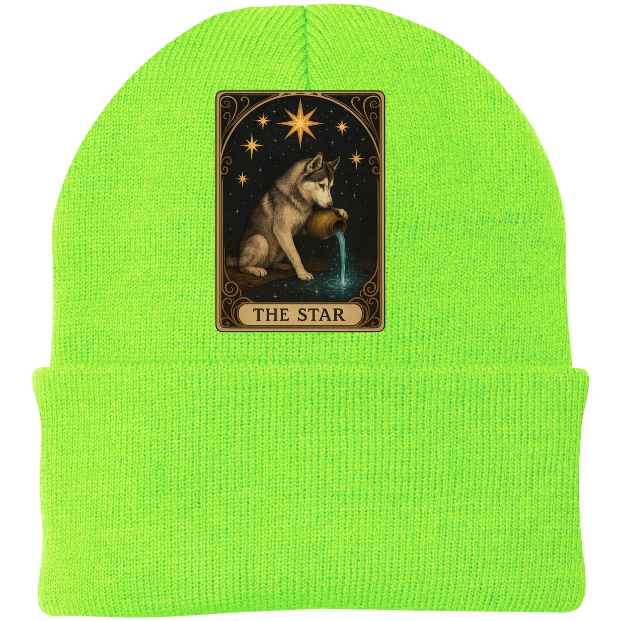 CP90 Port & Company Knit Beanie - Neon Green