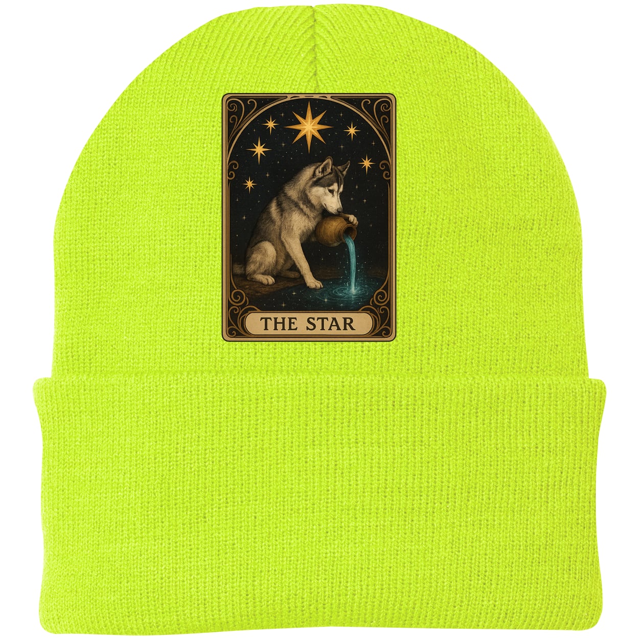 CP90 Port & Company Knit Beanie - Neon Yellow