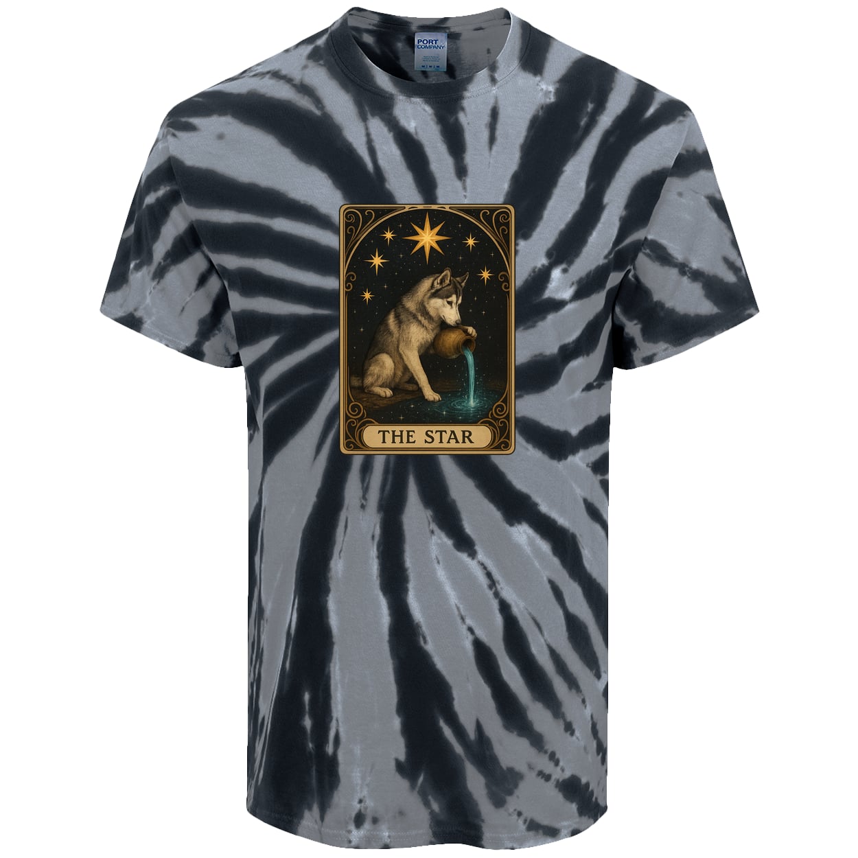 PC147 Port & Company Tie-Dye Tee - Black